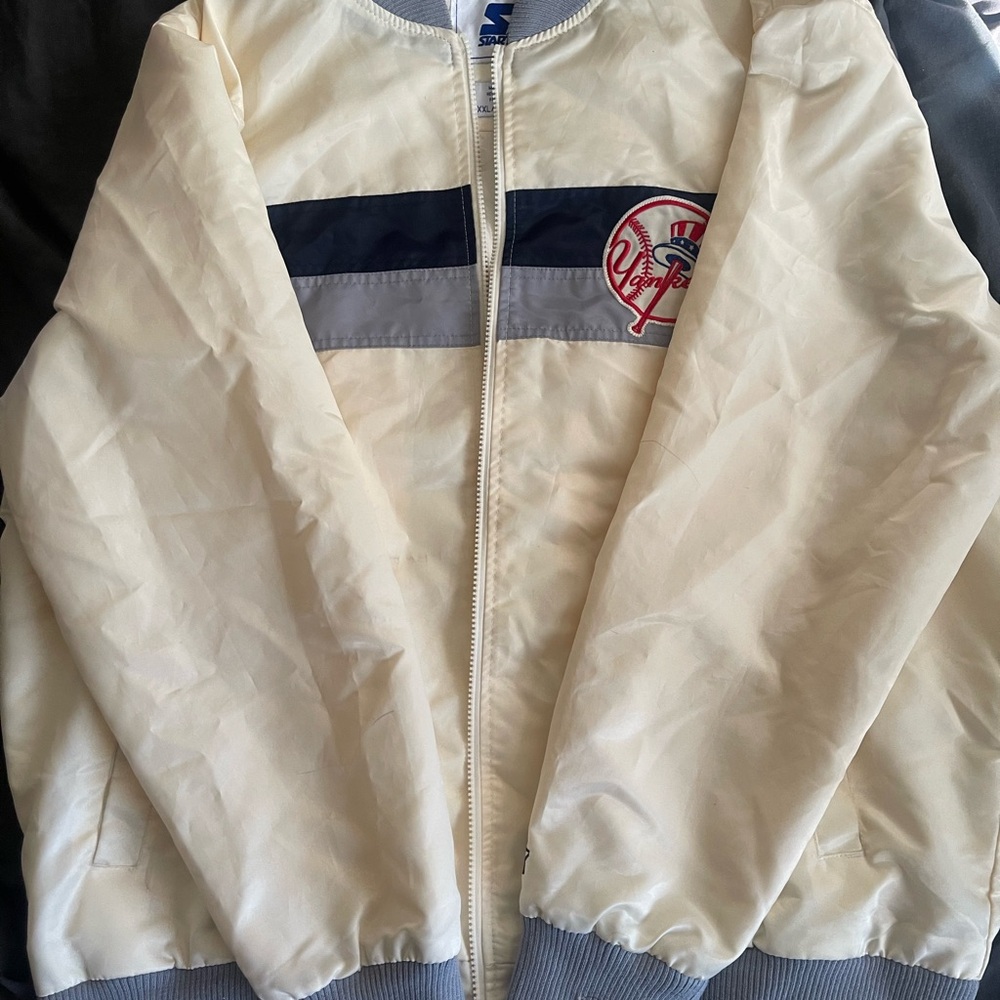Starter Cream Satin Jacket